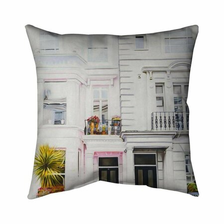 BEGIN HOME DECOR 26 x 26 in. West Coast Houses-Double Sided Print Indoor Pillow 5541-2626-AR7